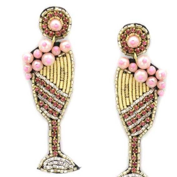 Brand new seed bead cocktail earrings - Picture 2 of 3